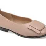 Balerini GOLD DEER gri, 420729, din piele naturala