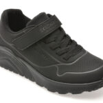 Pantofi sport SKECHERS negri, UNO LITE, din piele ecologica