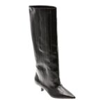 Cizme Femei elegante ALDO negre, EVEROSE 001, din piele naturala lacuita