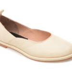 Balerini GOLD DEER bej, 3891024, din piele naturala
