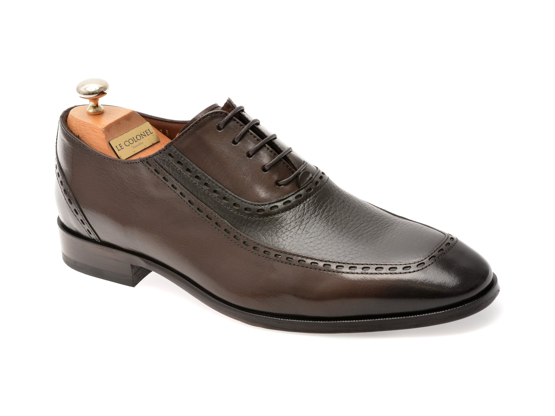 0e3e94f922d0f88ef656d2f984b84a8119194cd902065089eb6a9e576e5c8b47 Pantofi eleganti LE COLONEL maro, 487113, din piele naturala - imagine 1
