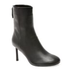 Botine elegante EPICA negre, EB927, din piele naturala