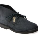 Ghete CLARKS bleumarin, DESERT BT EVO, din piele intoarsa