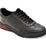 Pantofi sport OTTER negri, PZN1, din piele naturala