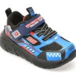 Pantofi sport SKECHERS albastri, SKECH TRACKS, din material textil