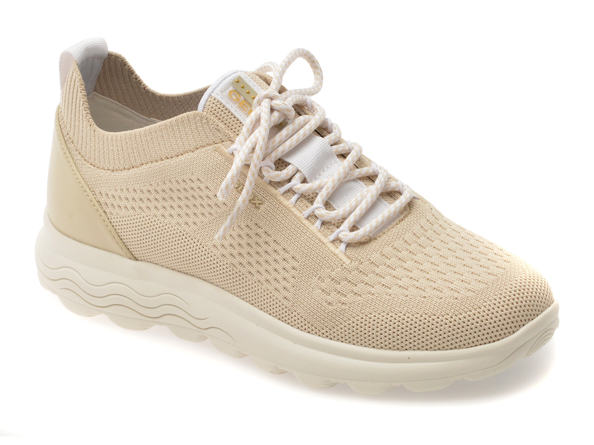 1230d012f0748504e8b694002becb47495fe11b745c2ab5484f71ae3b8061518 Pantofi sport Dama GEOX bej, D15NUA, din material textil - imagine 1