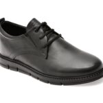 Pantofi eleganti OTTER negri, TTR1, din piele naturala