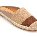 Papuci EPICA maro, 2516, din material textil