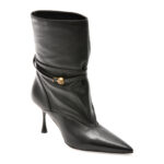 Botine elegante EPICA PREMIUM negre, 01373TB, din piele naturala