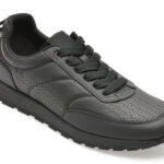 Pantofi sport HUGO negri, 7854, din material textil