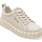 Pantofi sport Dama PASS COLLECTION albi, M960007, din piele naturala