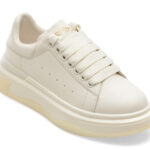 Pantofi sport Dama PASS COLLECTION albi, M960009, din piele naturala