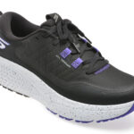 Pantofi sport SKECHERS negri, GO RUN SUPERSONIC MAX A/T , din material textil