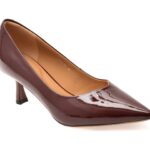 Pantofi dama eleganti EPICA visinii, D05555, din piele naturala lacuita