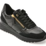 Pantofi sport Dama GEOX negri, D4600A, din piele naturala