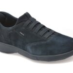 Pantofi sport GEOX bleumarin, U56MXB, din piele intoarsa