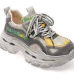 Pantofi sport Dama GRYXX gri, 2923, din piele naturala