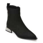 Botine FLAVIA PASSINI negre, 55773, din piele intoarsa
