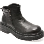 Ghete GRYXX negre, G7112, din piele naturala