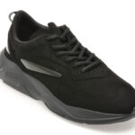 Pantofi sport HUGO negri, 8504, din material textil