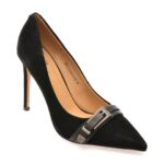 Pantofi dama eleganti FLAVIA PASSINI negri, 4A212, din piele intoarsa