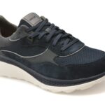 Pantofi sport GEOX bleumarin, U65HUA, din material textil si piele naturala