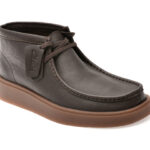 Ghete CLARKS maro, TORVIEW HI, din piele naturala