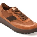 Pantofi sport ALDO maro, JULIUS 900, din material textil si piele naturala