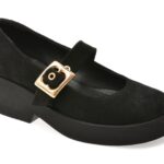 Pantofi dama EPICA negri, 4842520, din piele intoarsa