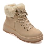 Ghete Femei SKECHERS nude, PARK CITY, din piele ecologica