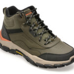 Ghete SKECHERS kaki, SANTORO, din piele naturala