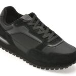 Pantofi sport BOSS negri, 3221, din material textil