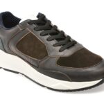 Pantofi sport BITE THE BULLET negri, 8622, din piele naturala