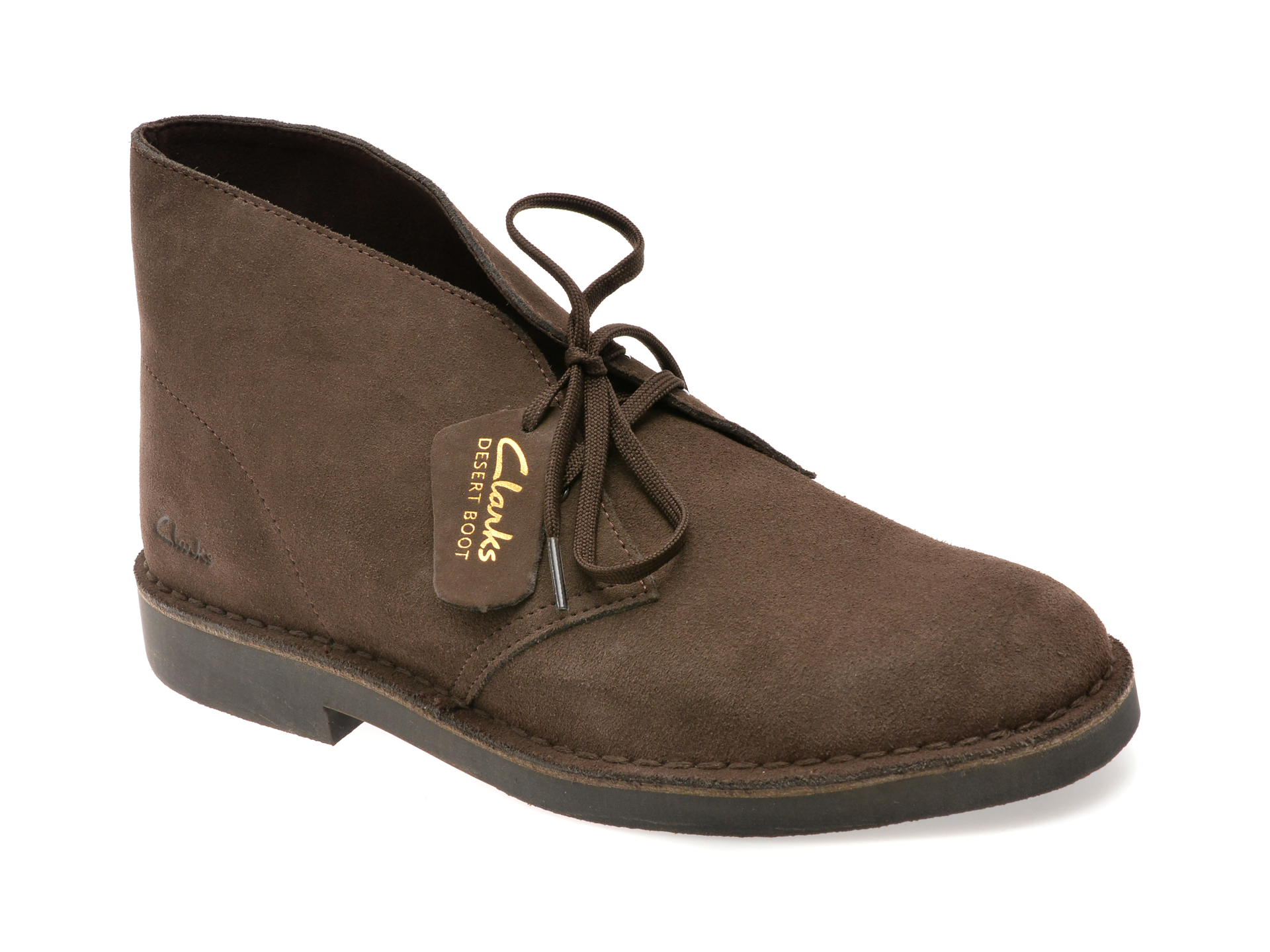 2727790d44bf1ba7c46c350b10def152c9abd29771139d225107b24329bf124b Ghete CLARKS maro, DESERT BT EVO, din piele intoarsa - imagine 1