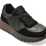 Pantofi sport EPICA negri, LN41, din piele naturala