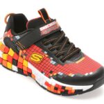 Pantofi sport SKECHERS rosii, MEGA-CRAFT 3.0, din piele ecologica