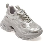 Pantofi sport Dama GRYXX argintii, 805, din material textil