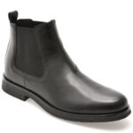Ghete GEOX negre, U2658A, din piele naturala