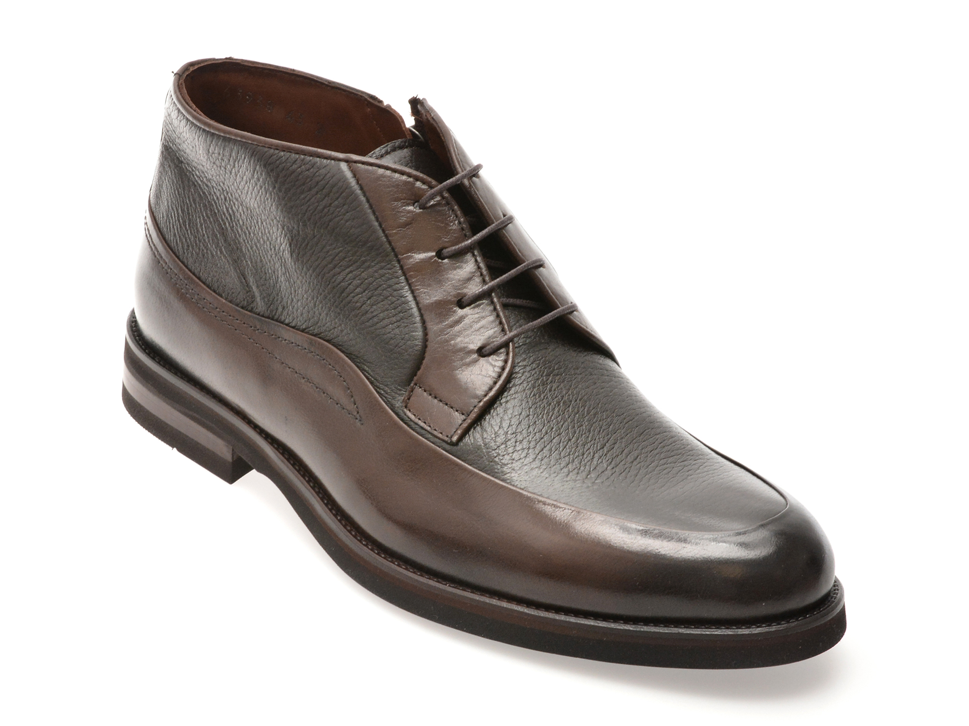 2bf23647d01712cad1228c192bf01ece8c9d4c18c2f178db28f7104b10b472bb Ghete elegante LE COLONEL maro, 63938, din piele naturala - imagine 1