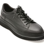 Pantofi sport EPICA negri, MU007A, din piele naturala