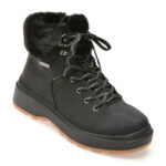 Ghete Femei SKECHERS negre, PARK CITY, din piele ecologica