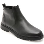 Ghete GEOX negre, U46HNC, din piele naturala