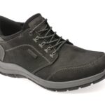 Pantofi sport RIEKER negri, 3674, din piele naturala