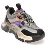 Pantofi sport Dama GRYXX gri, 6969, din piele naturala