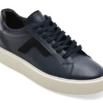 Pantofi sport BITE THE BULLET bleumarin, WB004, din piele naturala