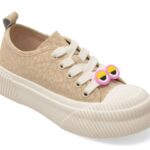 Pantofi sport Dama PASS COLLECTION bej, MQ60010, din piele naturala