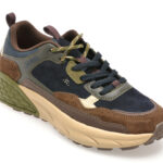 Pantofi sport JEEP bleumarin, M52070A, din piele naturala
