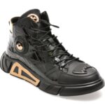 Ghete GRYXX negre, 851351, din piele naturala