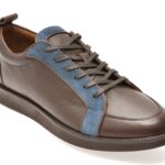 Pantofi sport BITE THE BULLET maro, 9171, din piele naturala
