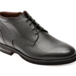Ghete elegante LE COLONEL negre, 63888, din piele naturala